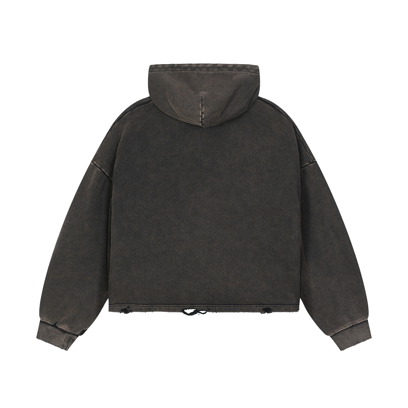 Vintage Washed Frayed-Hem Hoodie / Поможіть не словом, а гривнею.