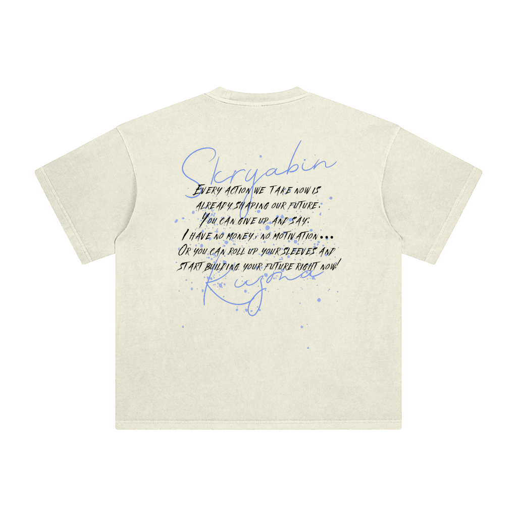 Enzyme Washed T-Shirt / Skryabin