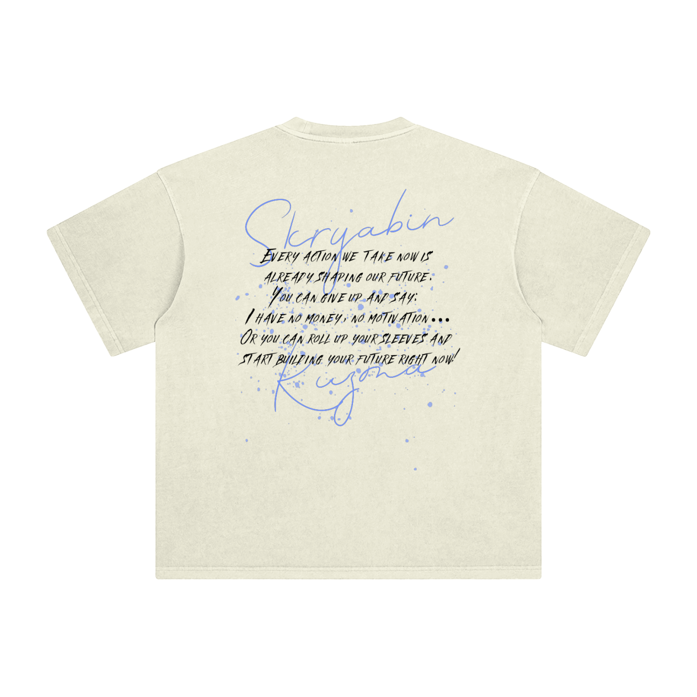 Enzyme Washed T-Shirt / Skryabin