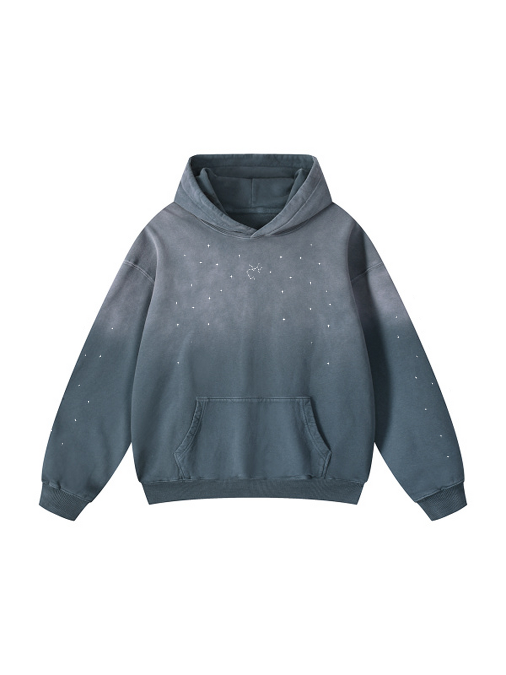 Personalized / Zodiac sign / Heavyweight Sunfade Oversized Hoodie