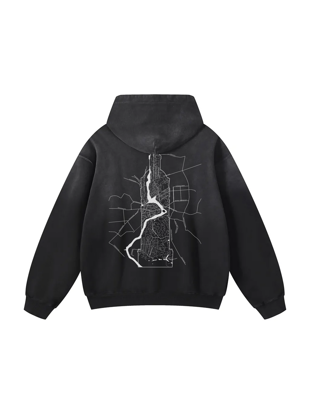 Твоє місто / Your city / Personalized / Heavyweight Sunfade Oversized Hoodie