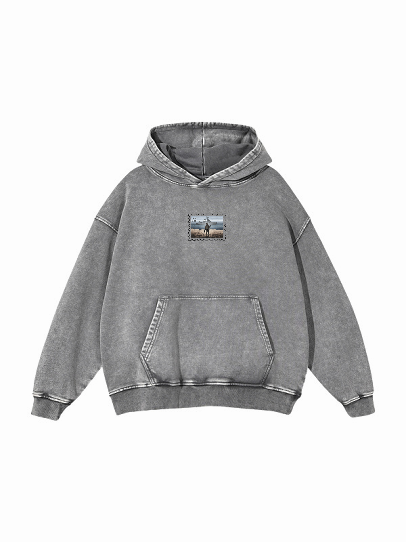 Поштова марка РВК ІНХ / Snow Washed Loose Cotton Hoodie