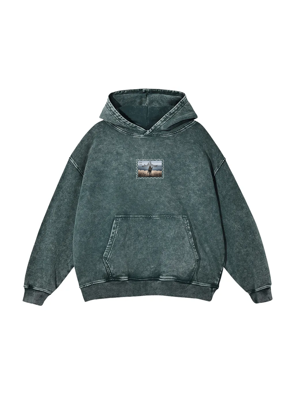 Поштова марка РВК ІНХ / Snow Washed Loose Cotton Hoodie