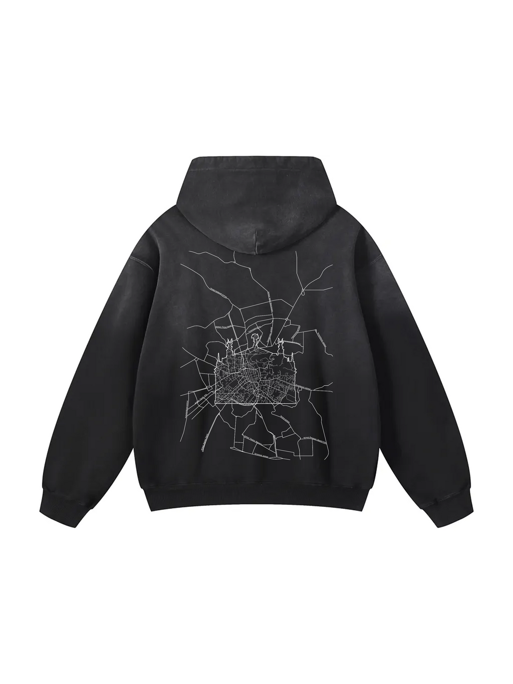 Твоє місто / Your city / Personalized / Heavyweight Sunfade Oversized Hoodie