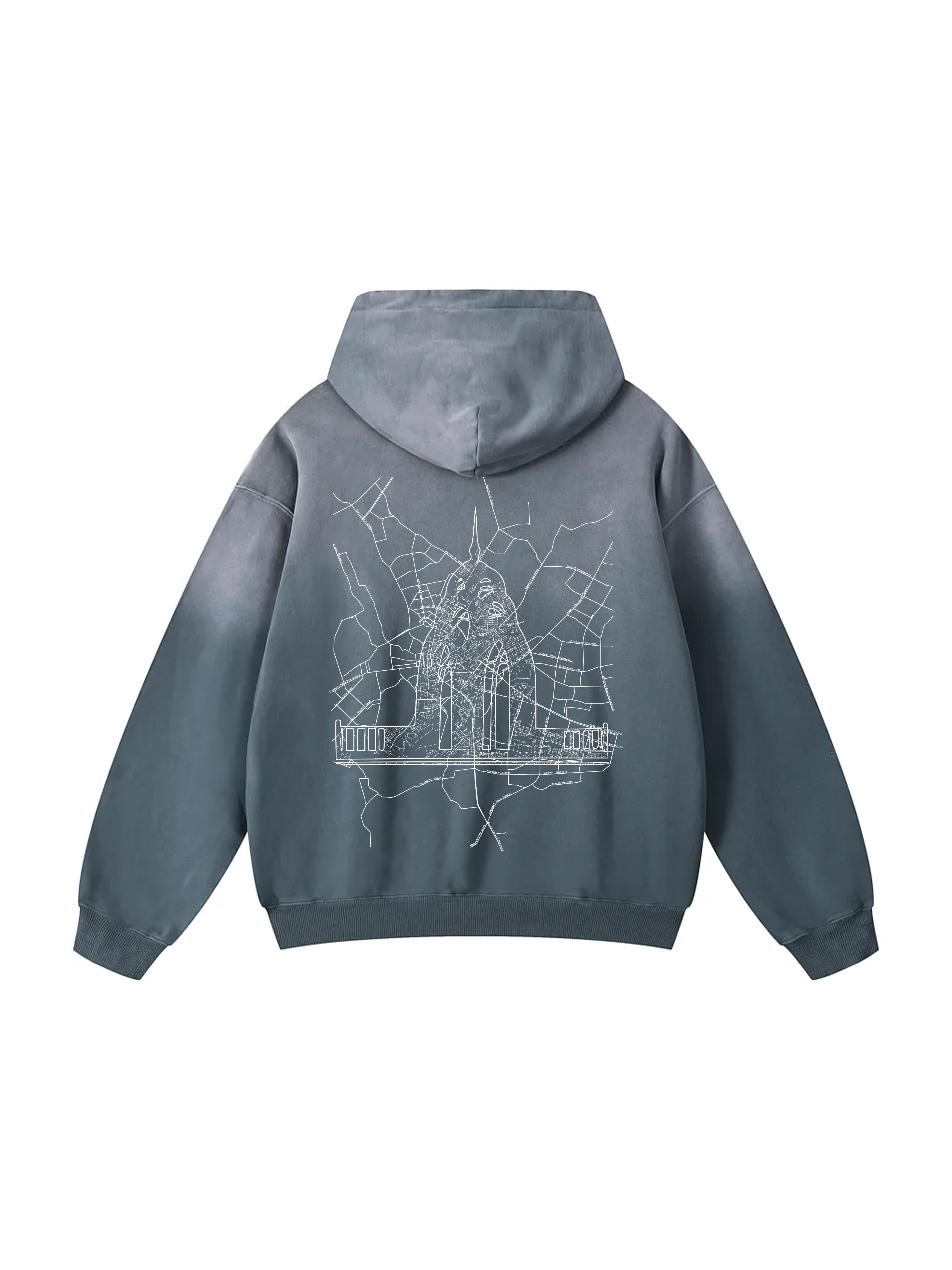 Personalized / Your city / ХАРКІВ / Твоє місто / Heavyweight Sunfade Oversized Hoodie