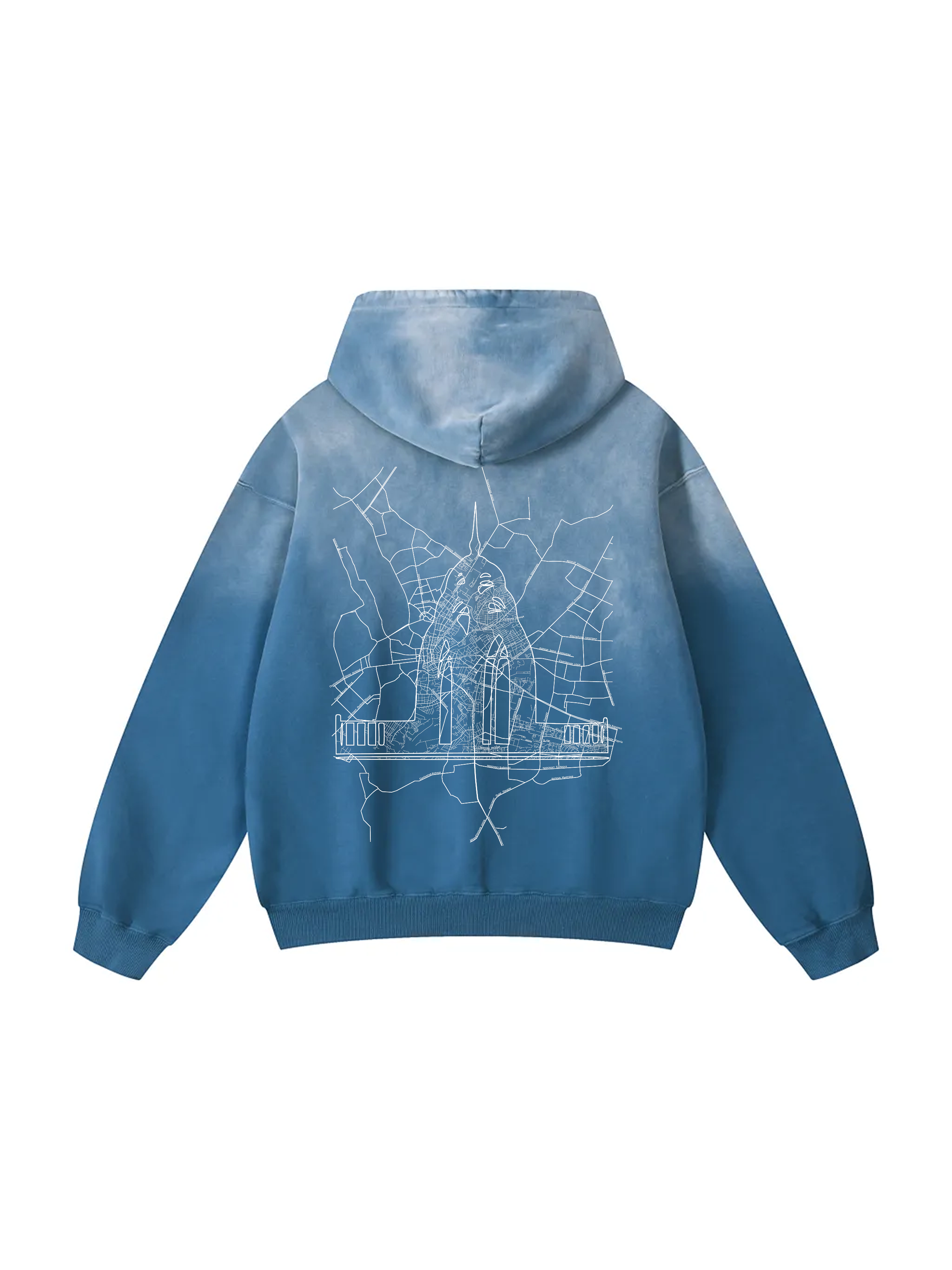 Personalized / Your city / ХАРКІВ / Твоє місто / Heavyweight Sunfade Oversized Hoodie