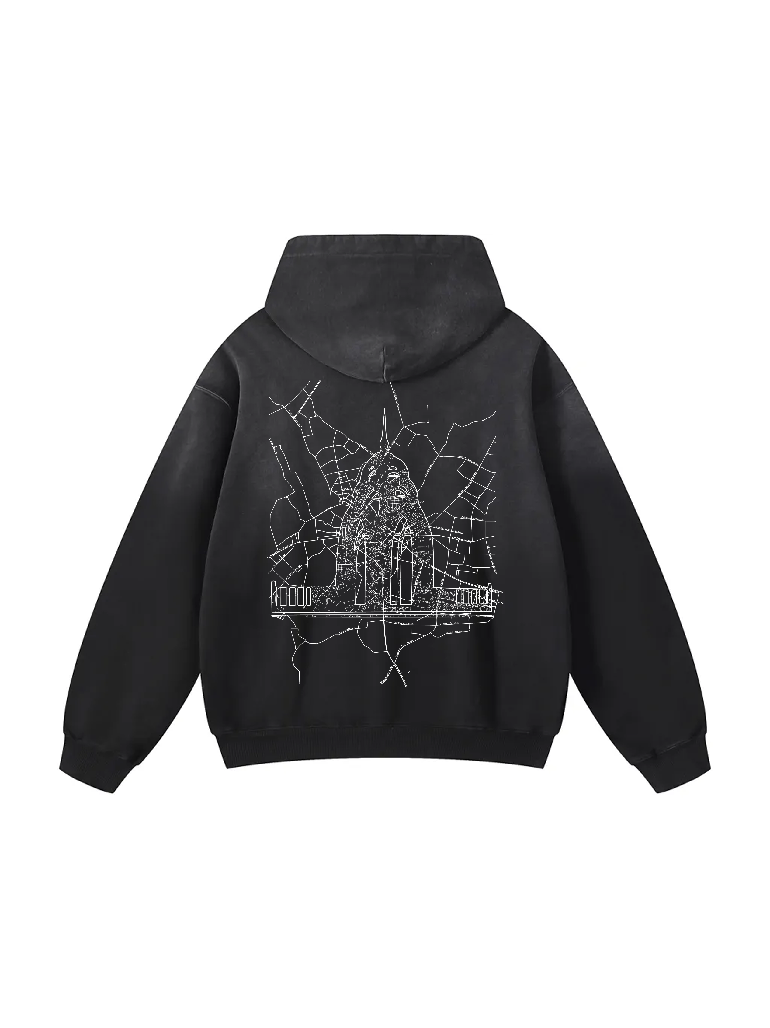 Personalized / Your city / ХАРКІВ / Твоє місто / Heavyweight Sunfade Oversized Hoodie