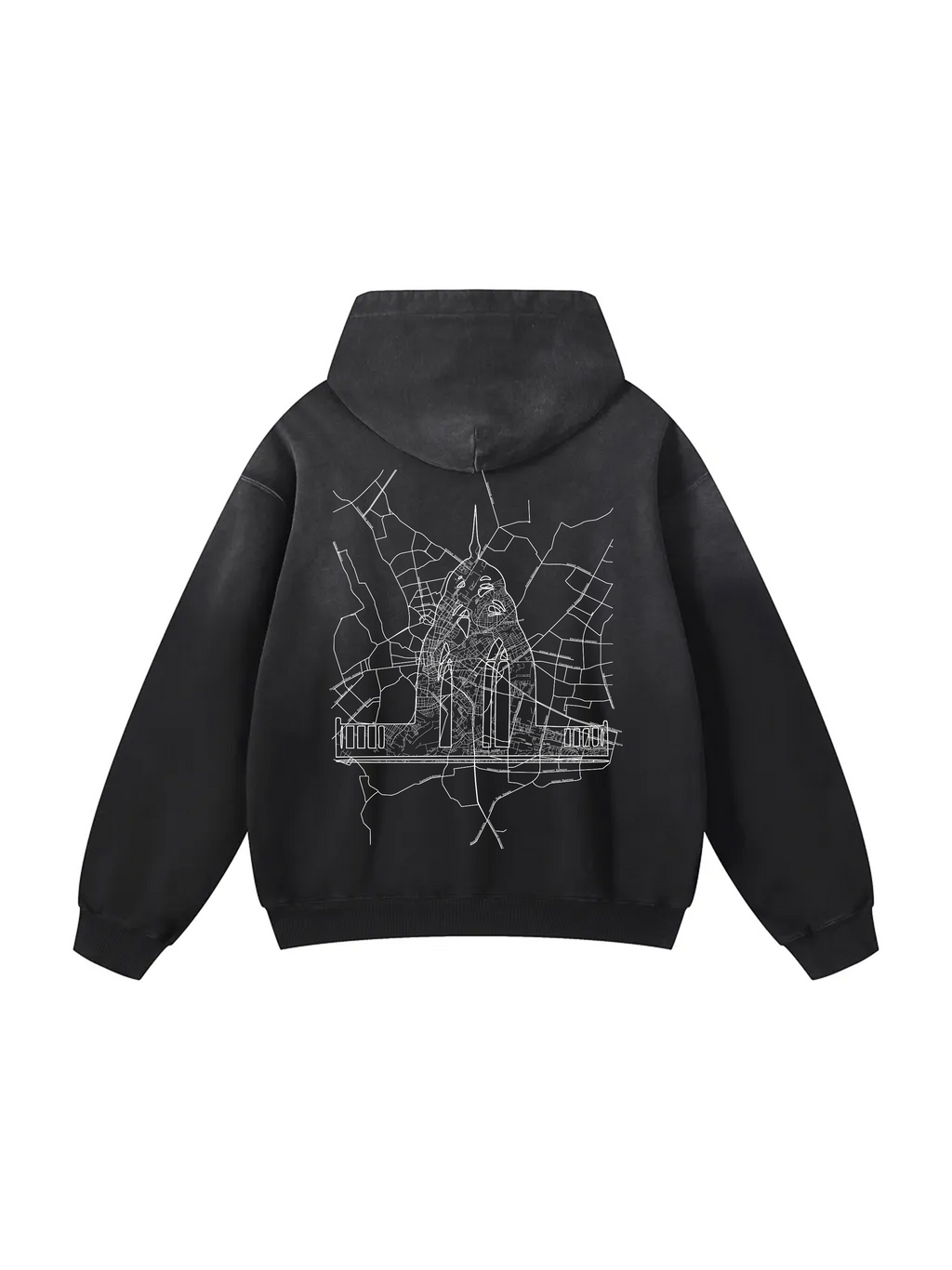 Personalized / Your city / ЛЬВІВ / Твоє місто / Heavyweight Sunfade Oversized Hoodie