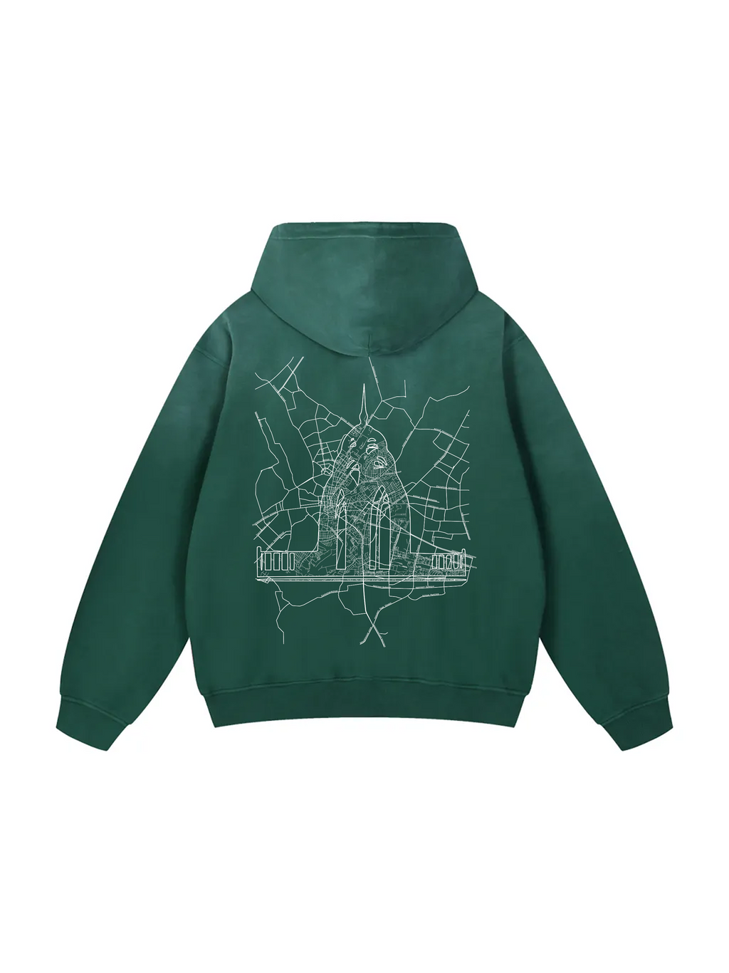 Твоє місто / Your city / Personalized / Heavyweight Sunfade Oversized Hoodie