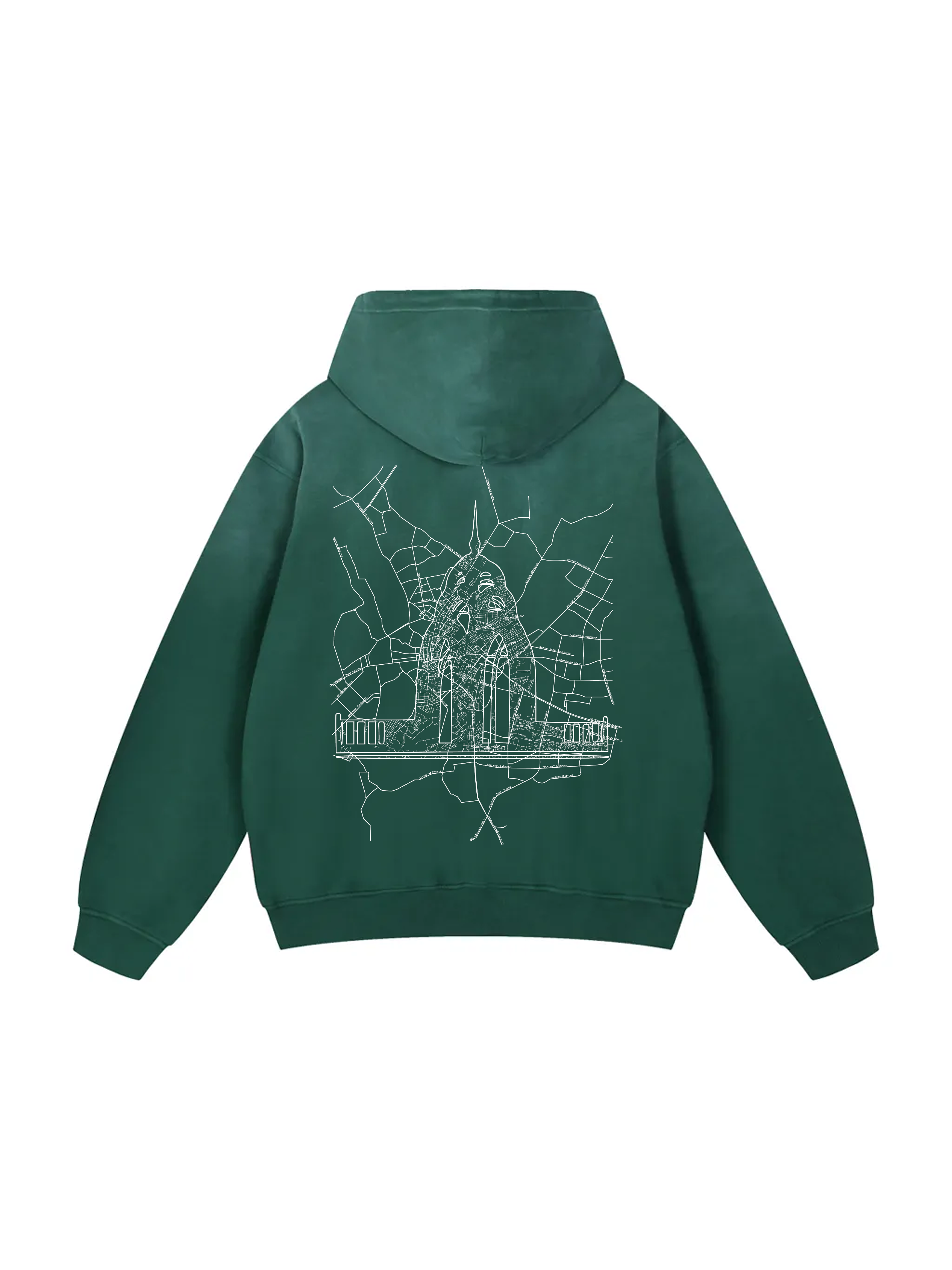 Personalized / Your city / ХАРКІВ / Твоє місто / Heavyweight Sunfade Oversized Hoodie