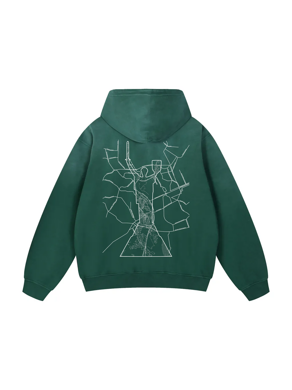 Твоє місто / Your city / Personalized / Heavyweight Sunfade Oversized Hoodie