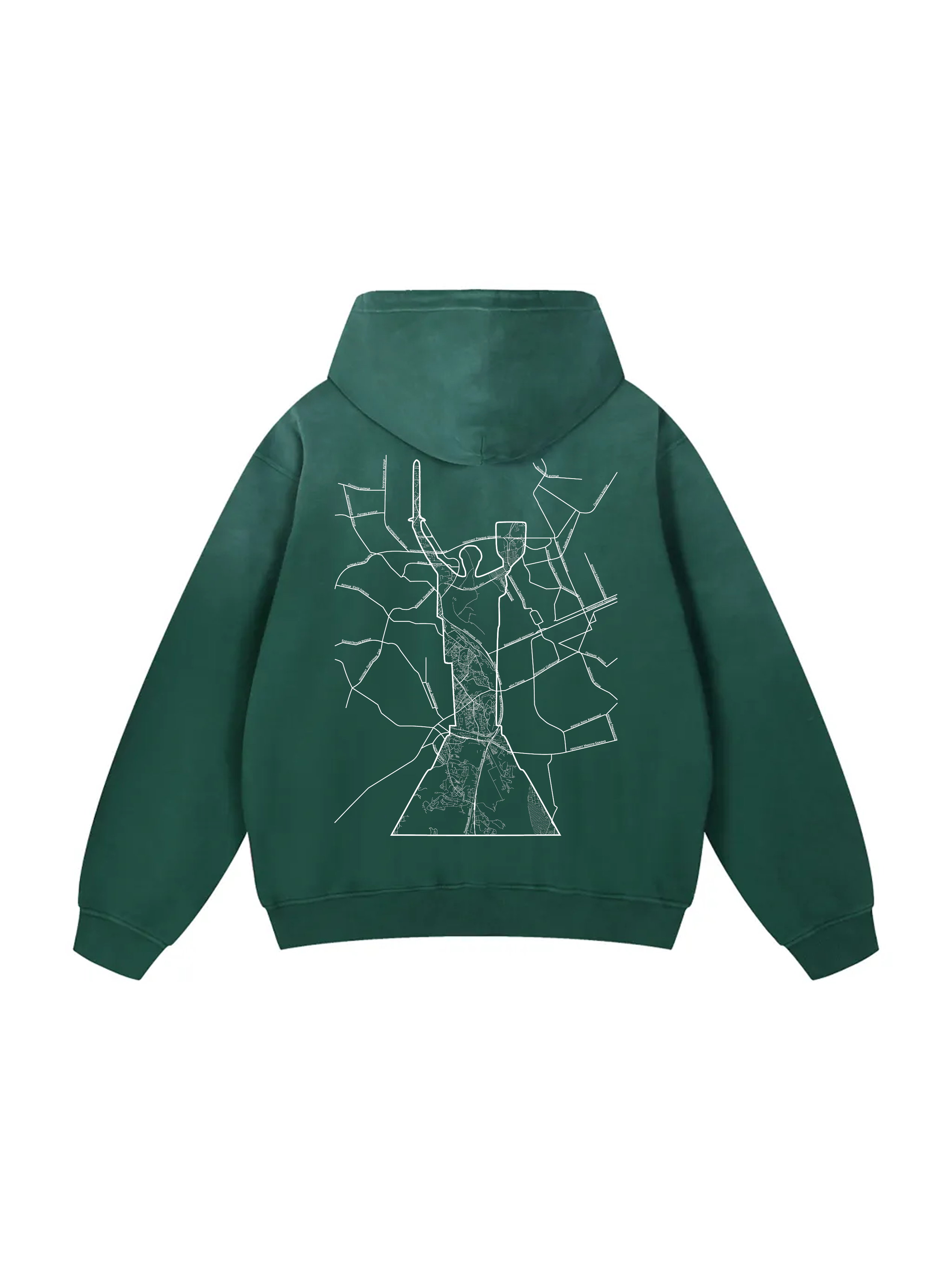 Твоє місто / Your city / Personalized / Heavyweight Sunfade Oversized Hoodie