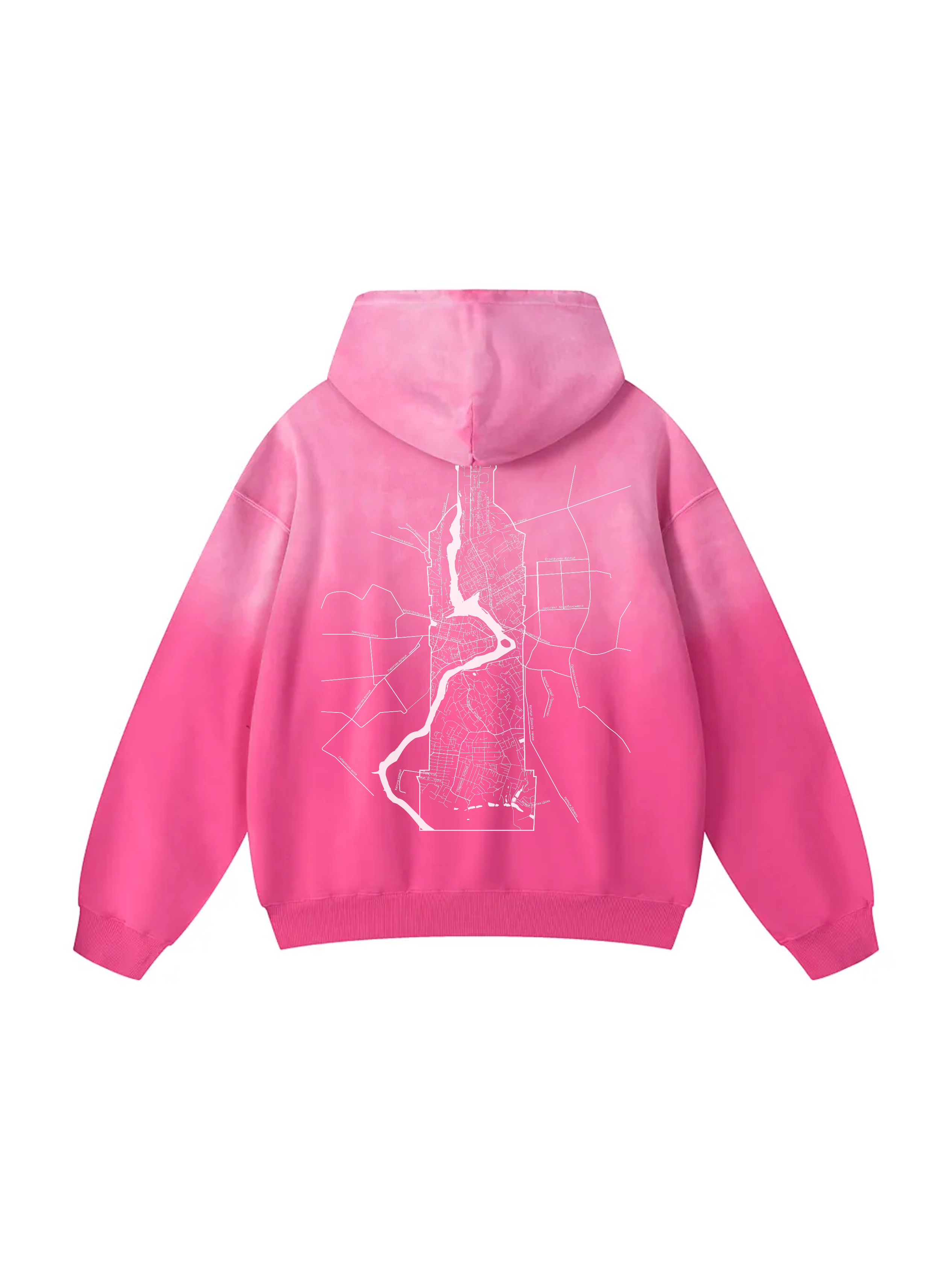 Твоє місто / Your city / Personalized / Heavyweight Sunfade Oversized Hoodie