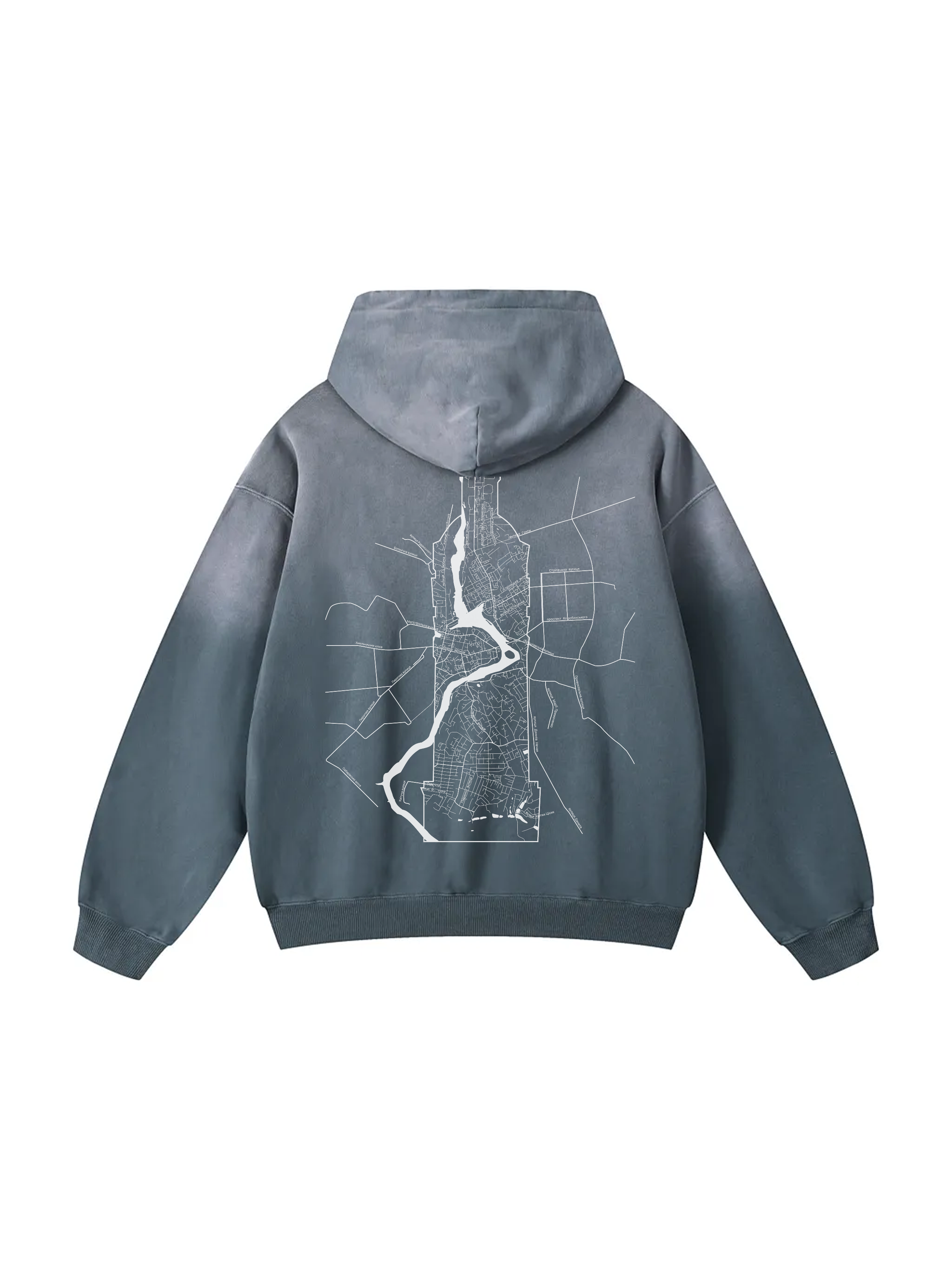 Personalized / Your city / ХАРКІВ / Твоє місто / Heavyweight Sunfade Oversized Hoodie