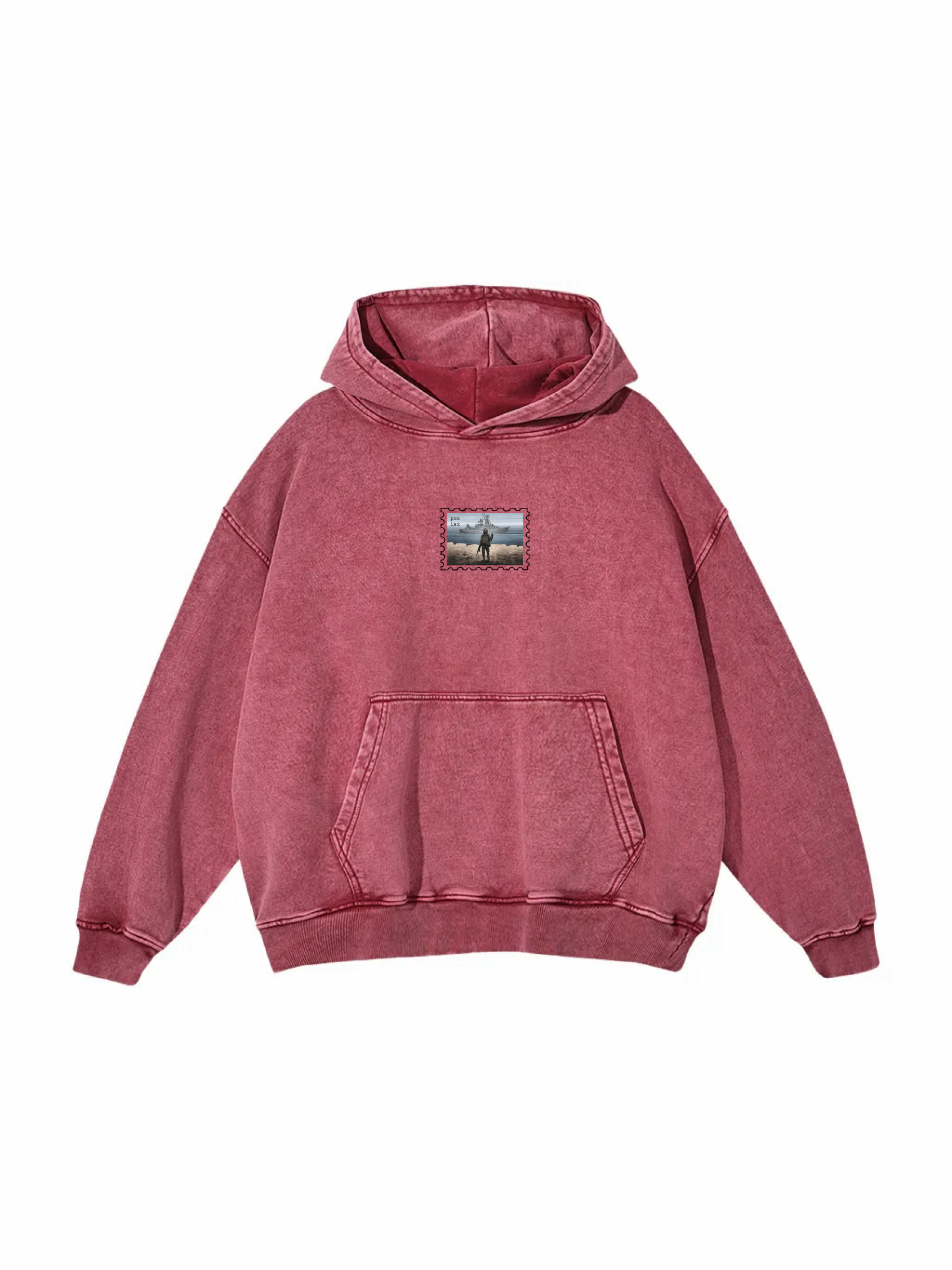 Поштова марка РВК ІНХ / Snow Washed Loose Cotton Hoodie