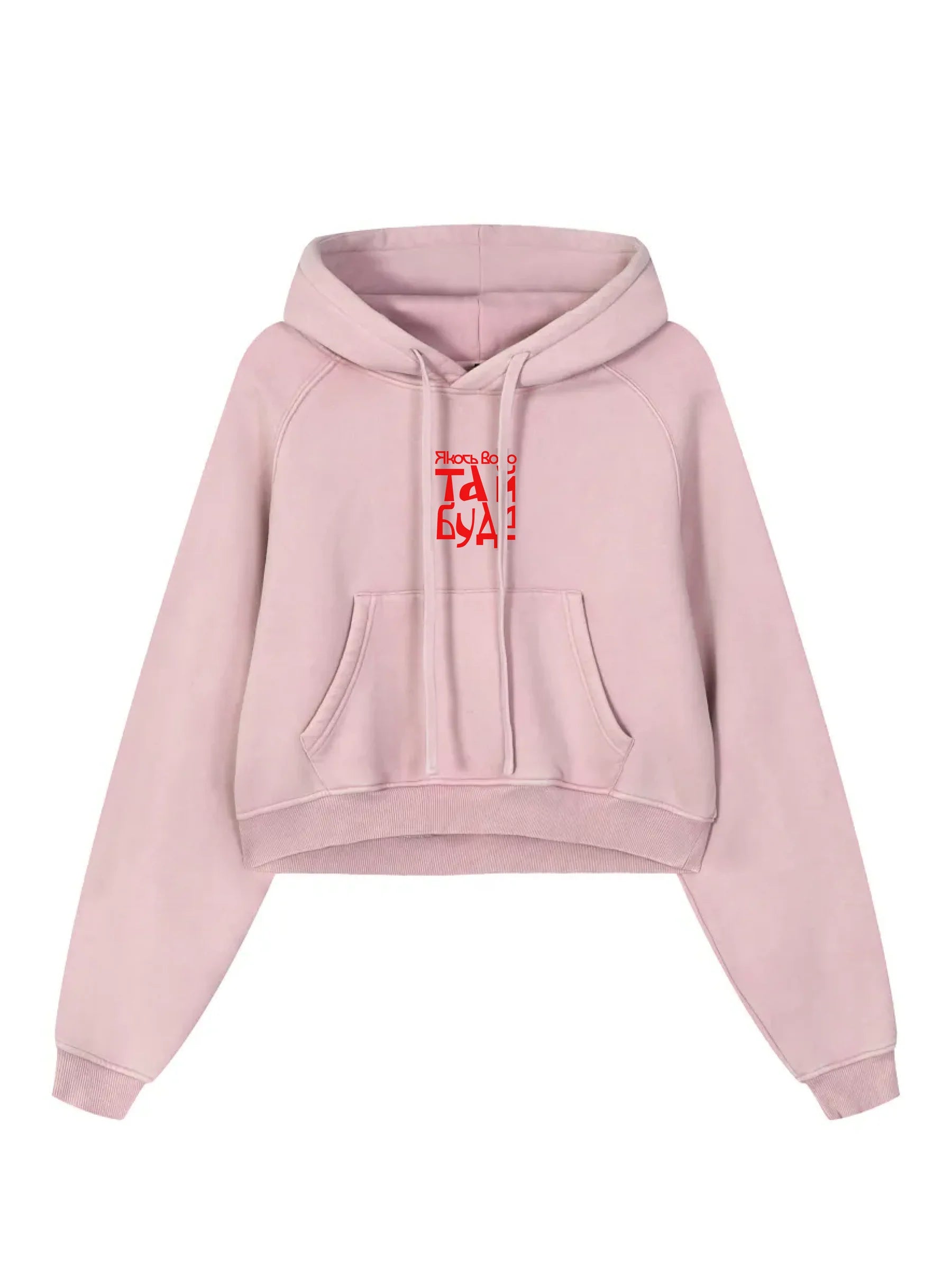 Snow Washed Cropped Hoodie / Якось воно та й буде