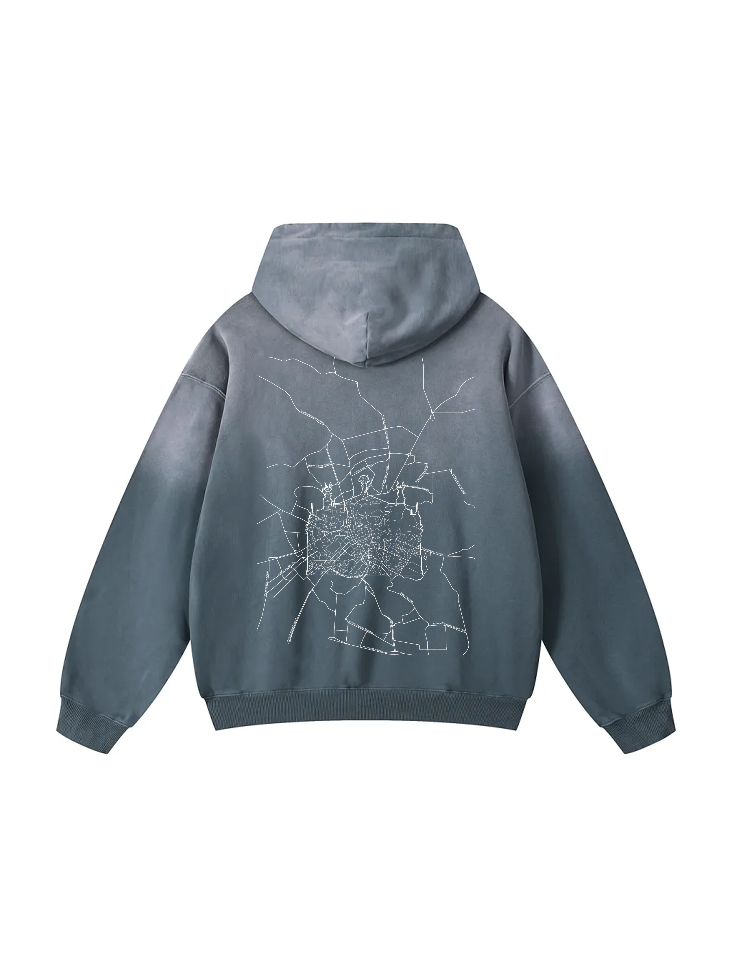 Personalized / Your city / ЛЬВІВ / Твоє місто / Heavyweight Sunfade Oversized Hoodie