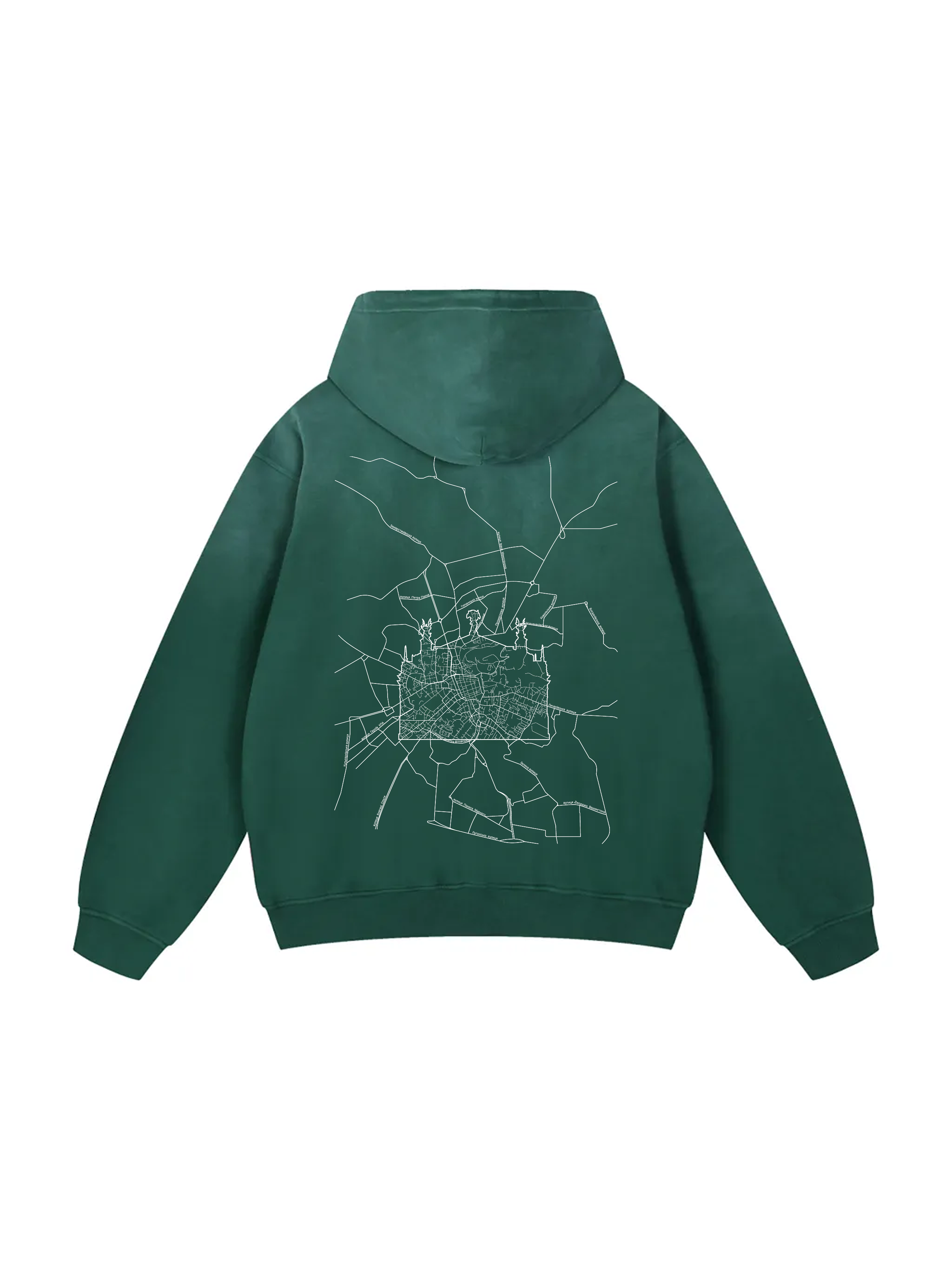 Personalized / Your city / ЛЬВІВ / Твоє місто / Heavyweight Sunfade Oversized Hoodie