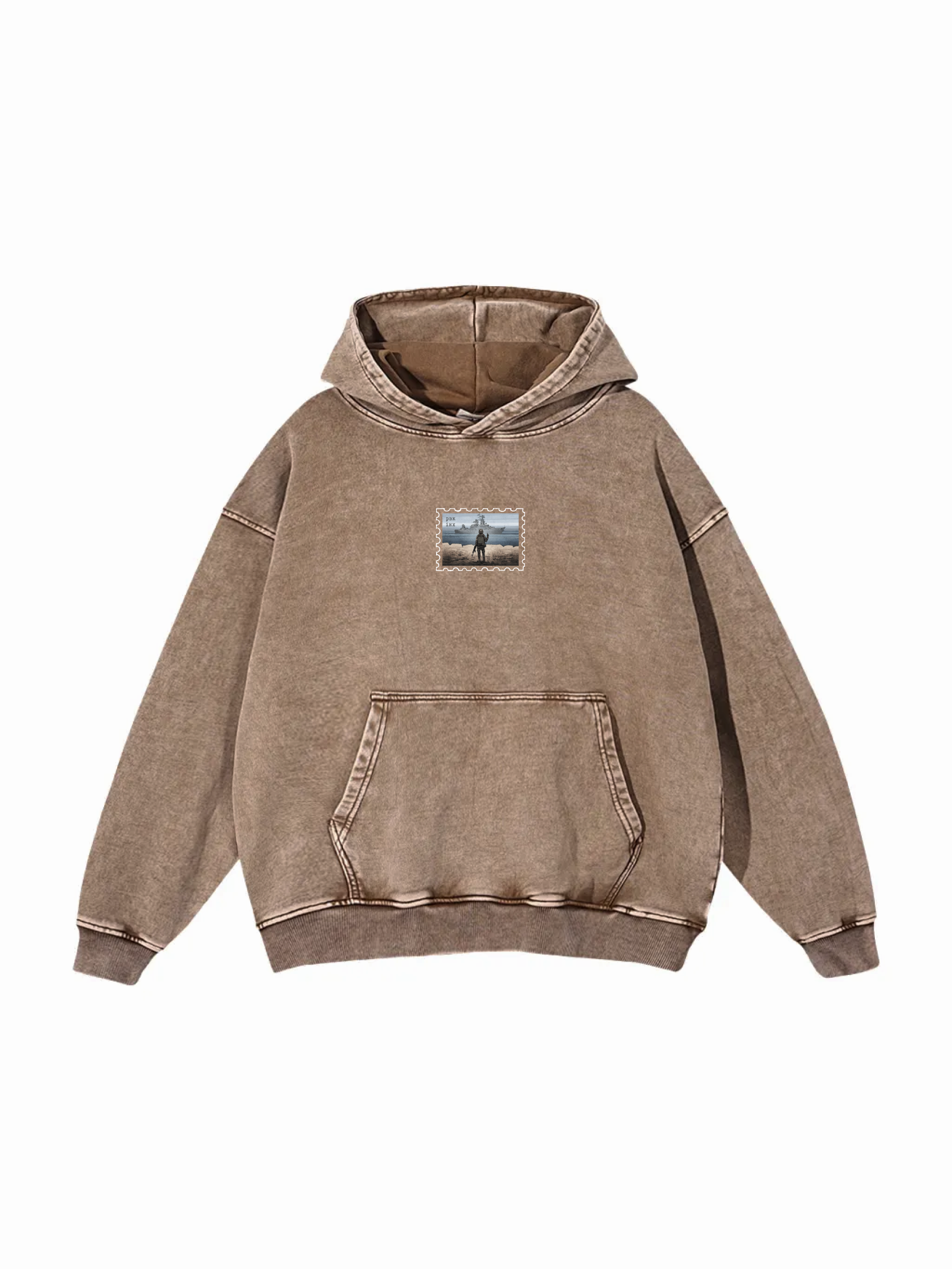 Поштова марка РВК ІНХ / Snow Washed Loose Cotton Hoodie