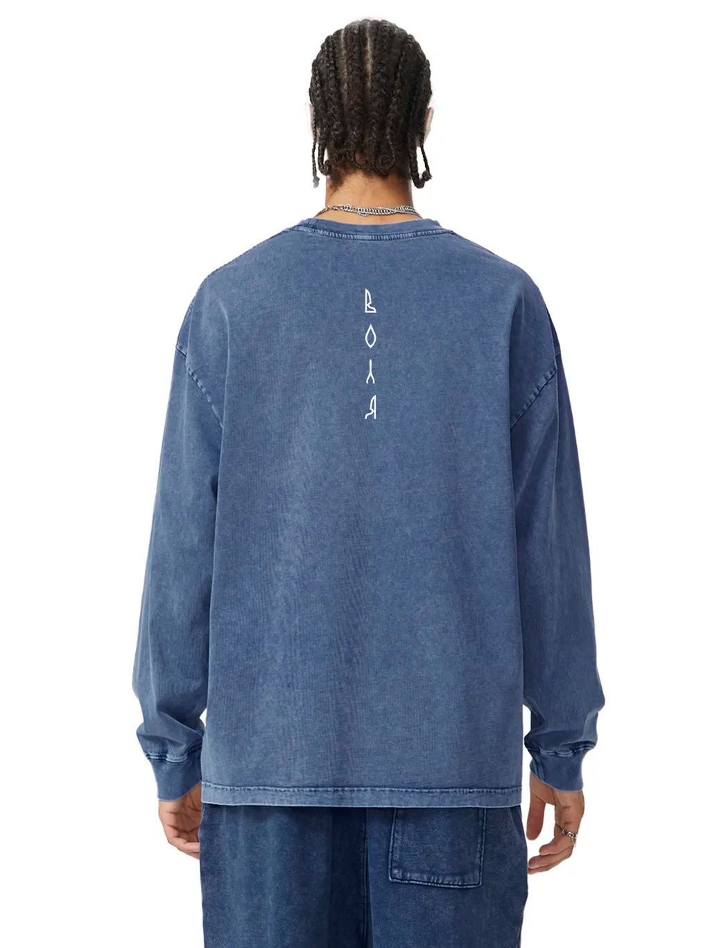 Snow Washed Oversize Long Sleeve T-shirt / Воля