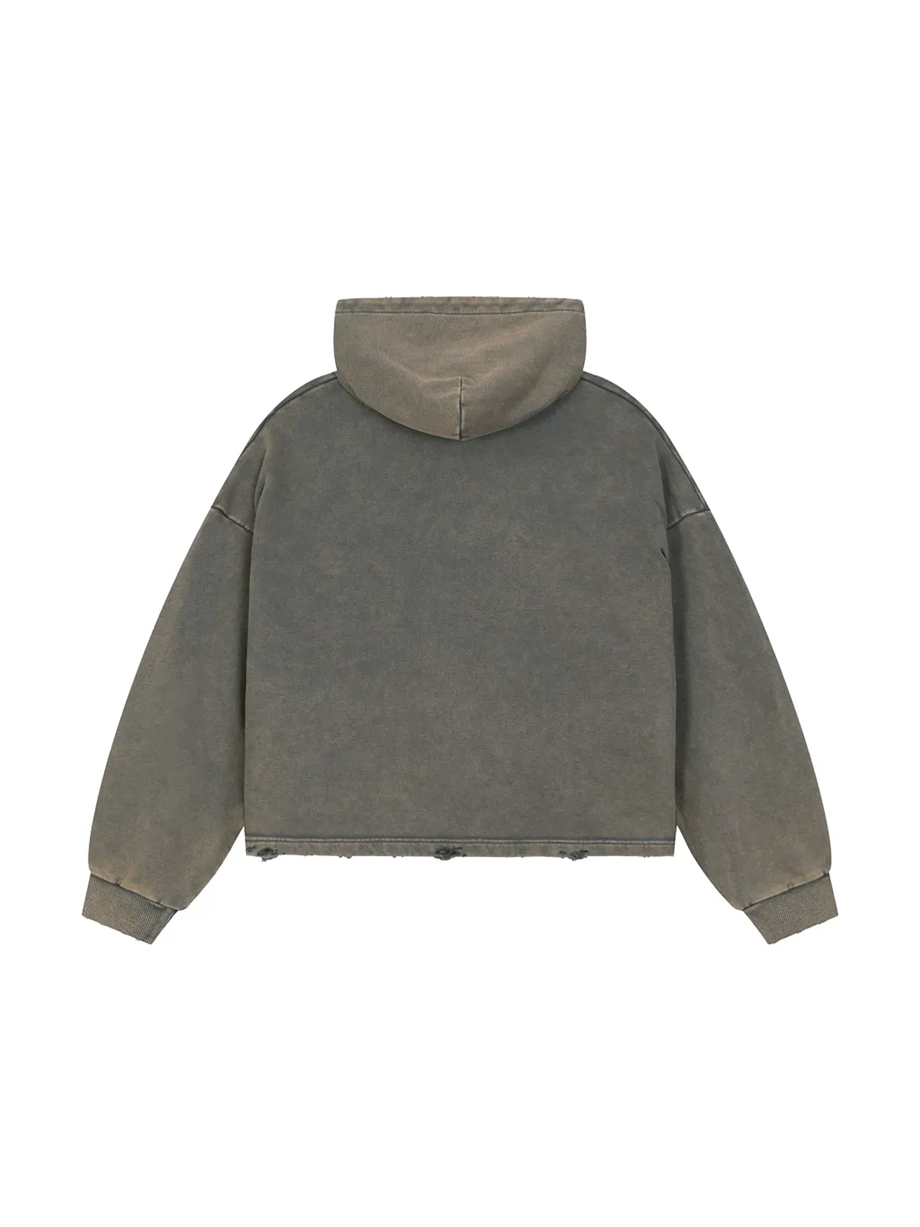 Vintage Washed Frayed-Hem Hoodie / Незламність / UA / Ukrainian