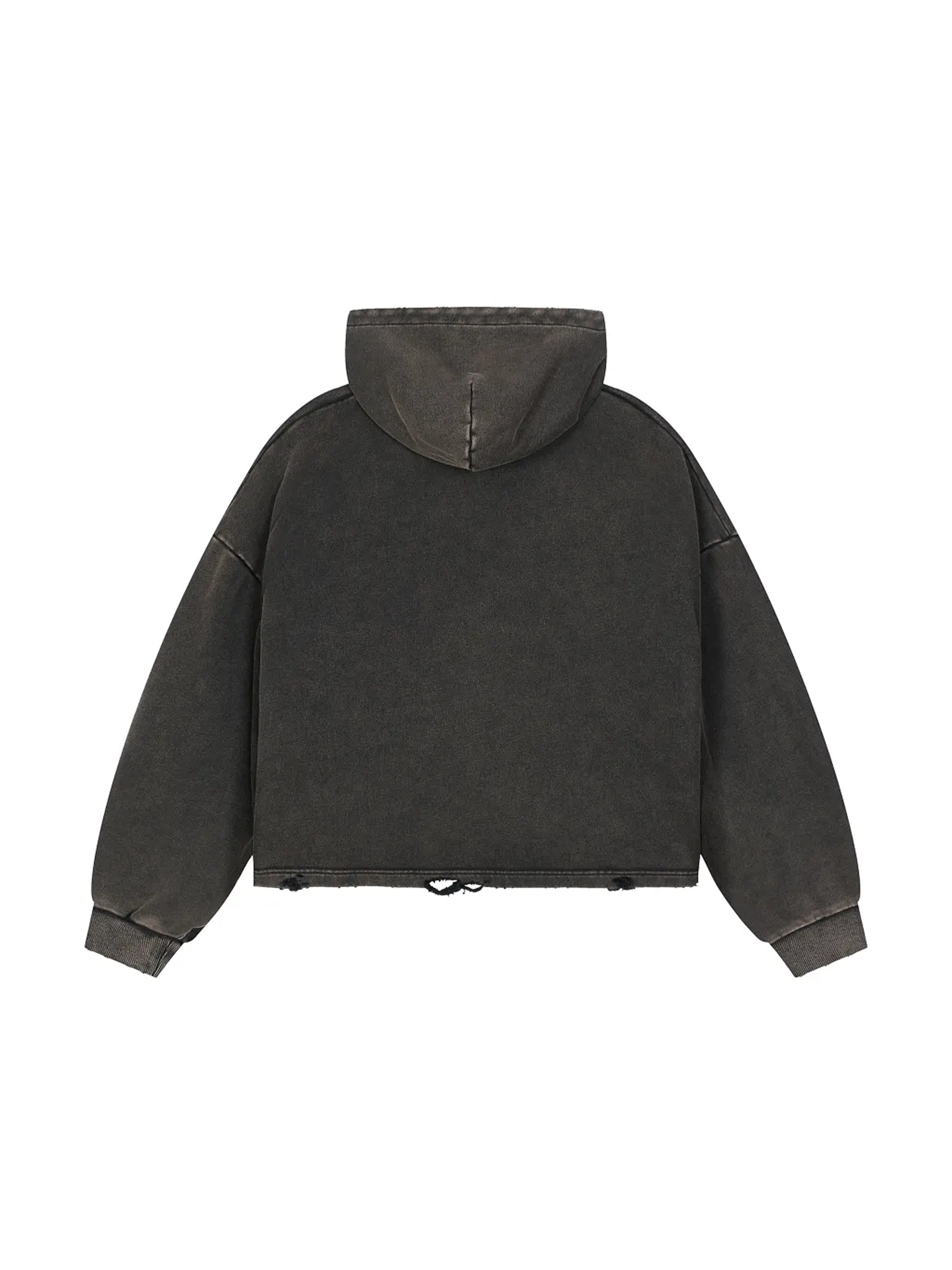 Vintage Washed Frayed-Hem Hoodie / Незламність / UA / Ukrainian