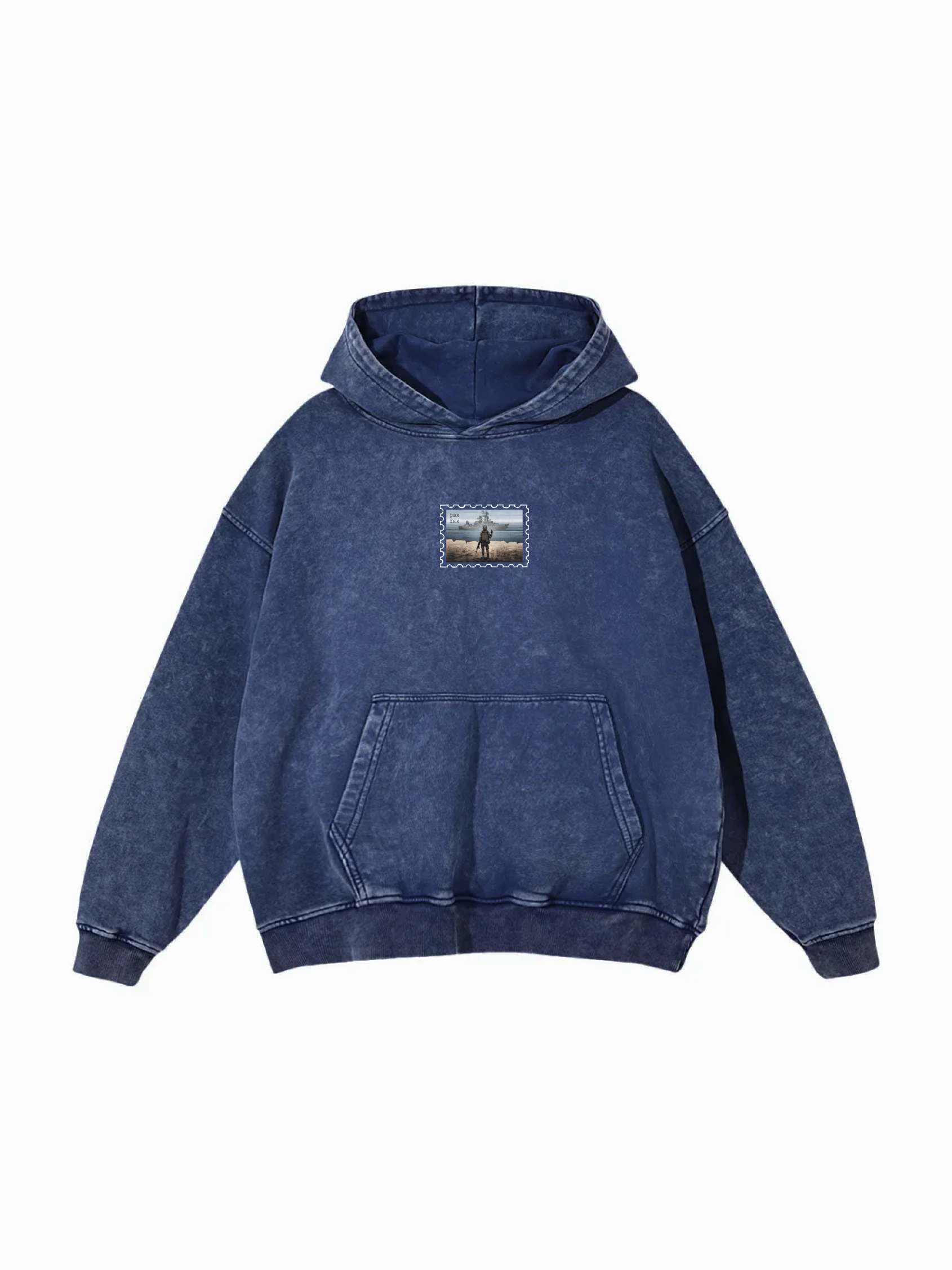 Поштова марка РВК ІНХ / Snow Washed Loose Cotton Hoodie