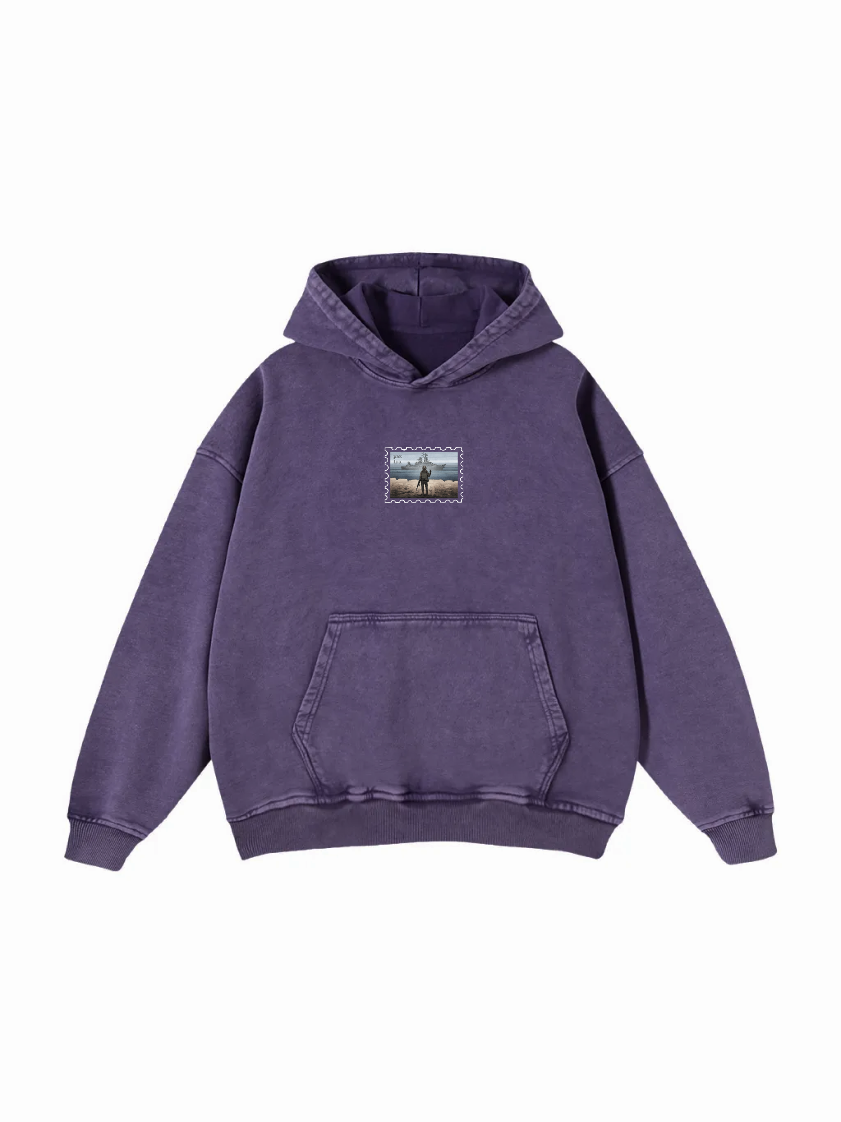 Поштова марка РВК ІНХ / Snow Washed Loose Cotton Hoodie