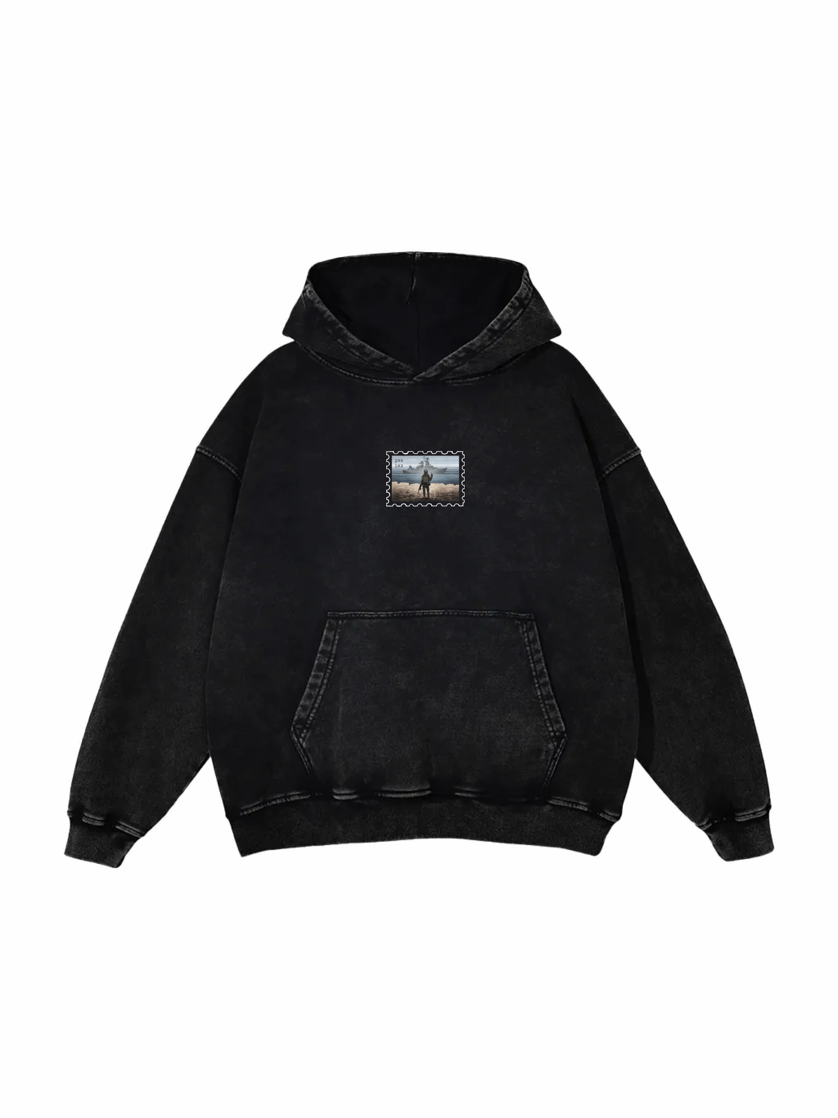 Поштова марка РВК ІНХ / Snow Washed Loose Cotton Hoodie