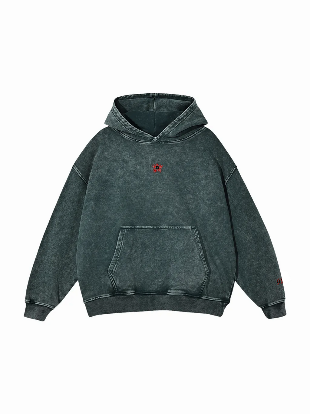 ST / LIMITED / Snow Washed Loose Cotton Hoodie