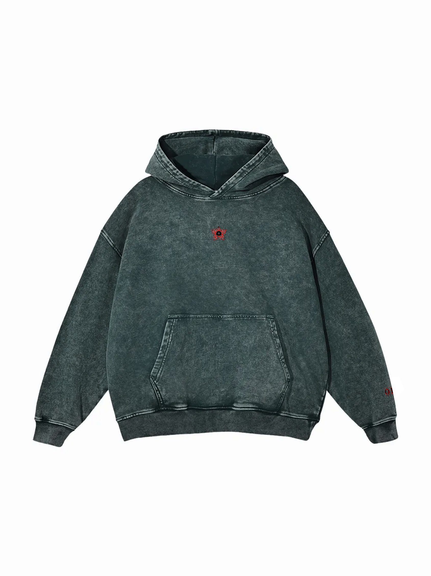 ST / LIMITED / Snow Washed Loose Cotton Hoodie
