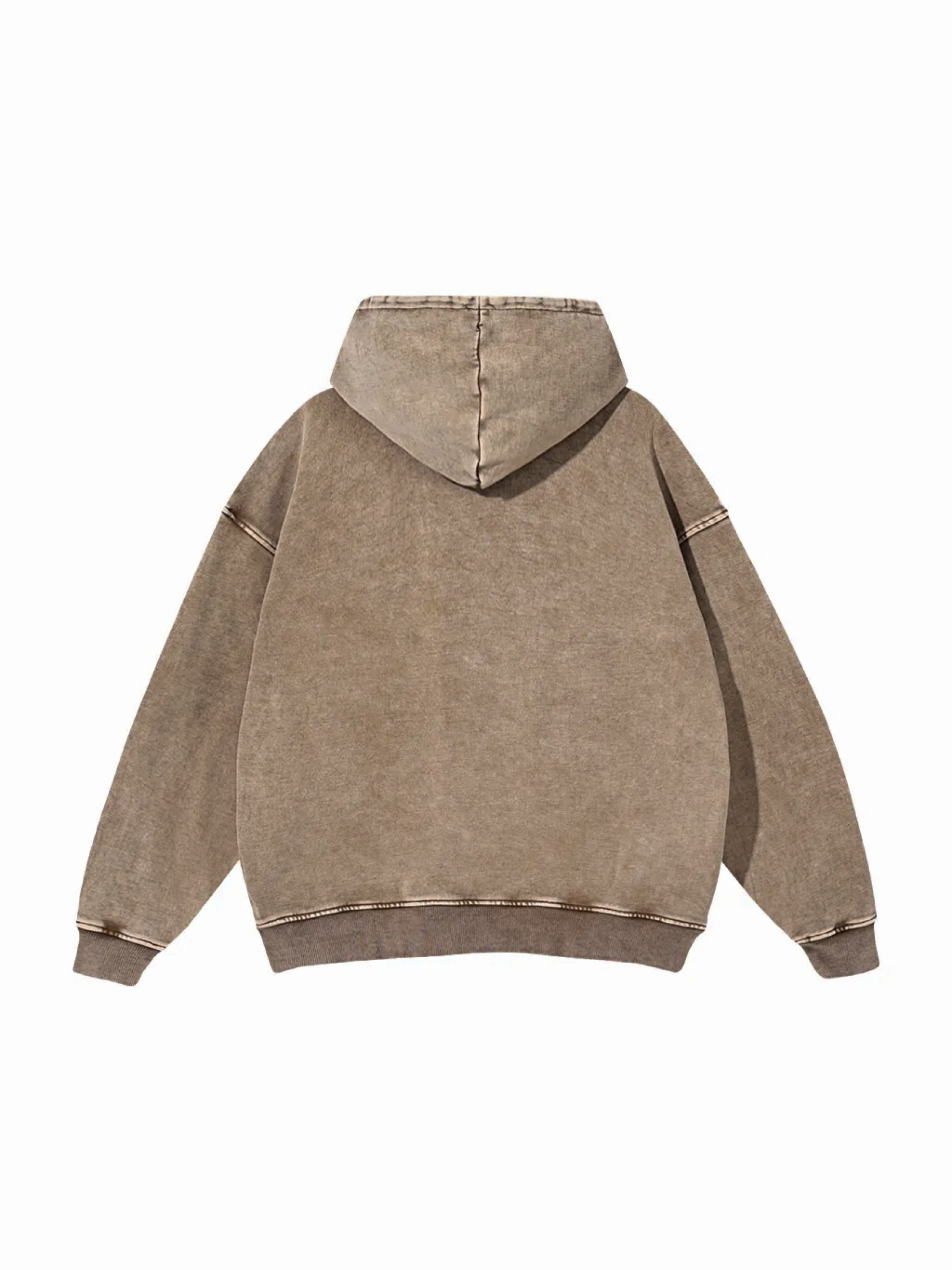 ST / LIMITED / Snow Washed Loose Cotton Hoodie