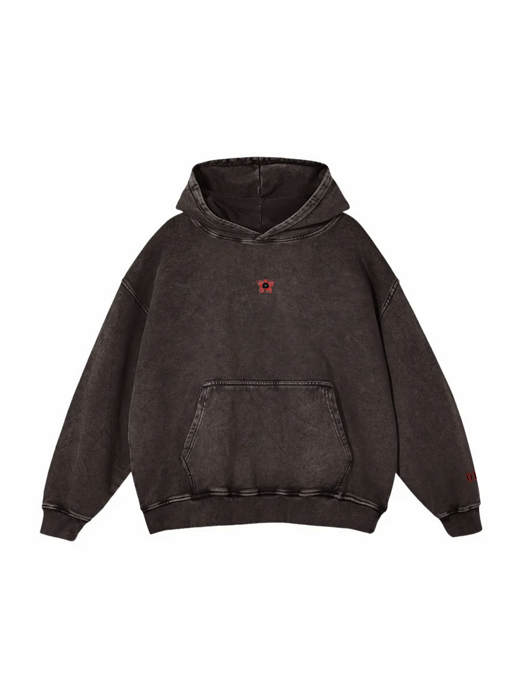 ST / LIMITED / Snow Washed Loose Cotton Hoodie