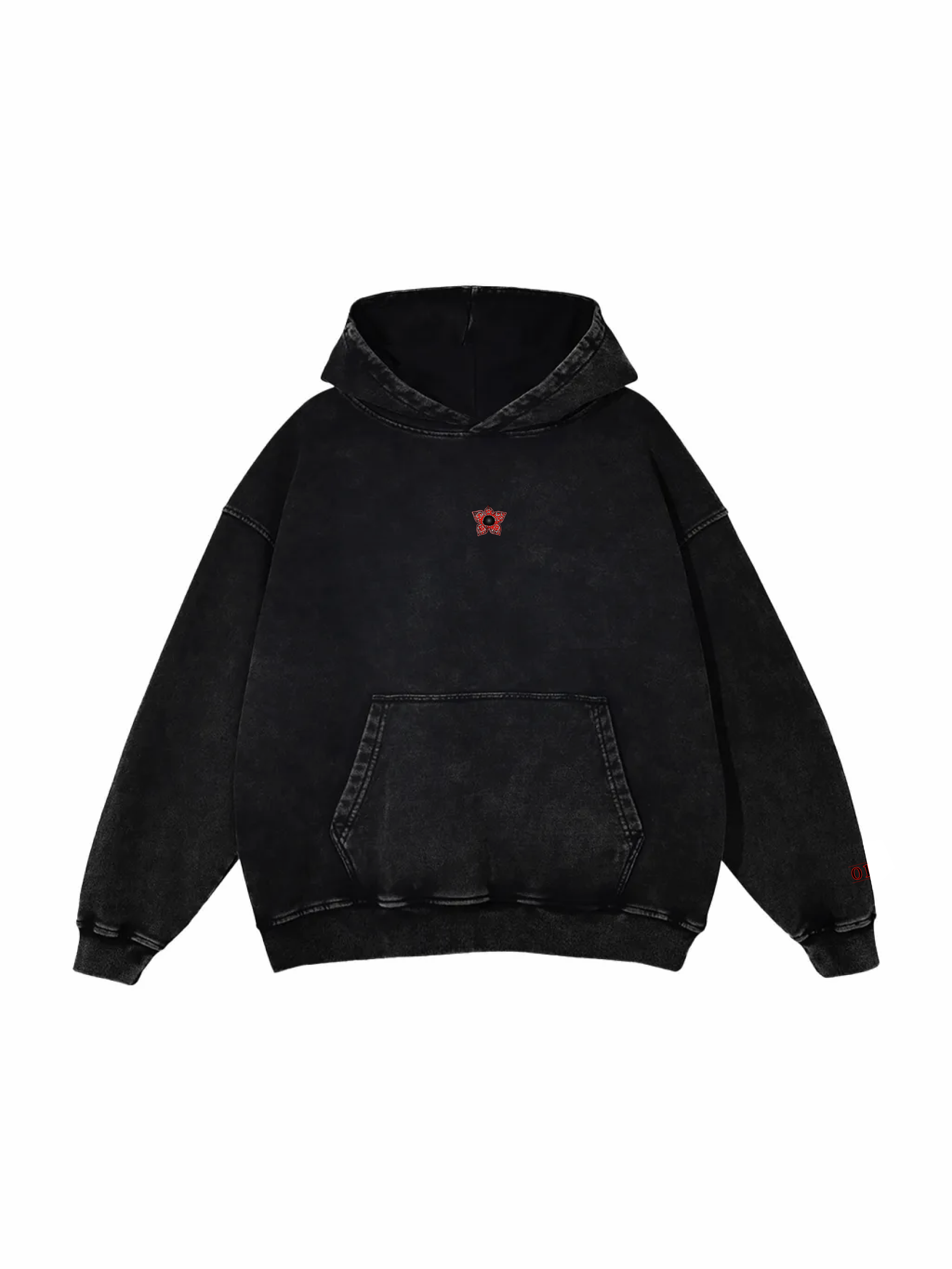 ST / LIMITED / Snow Washed Loose Cotton Hoodie