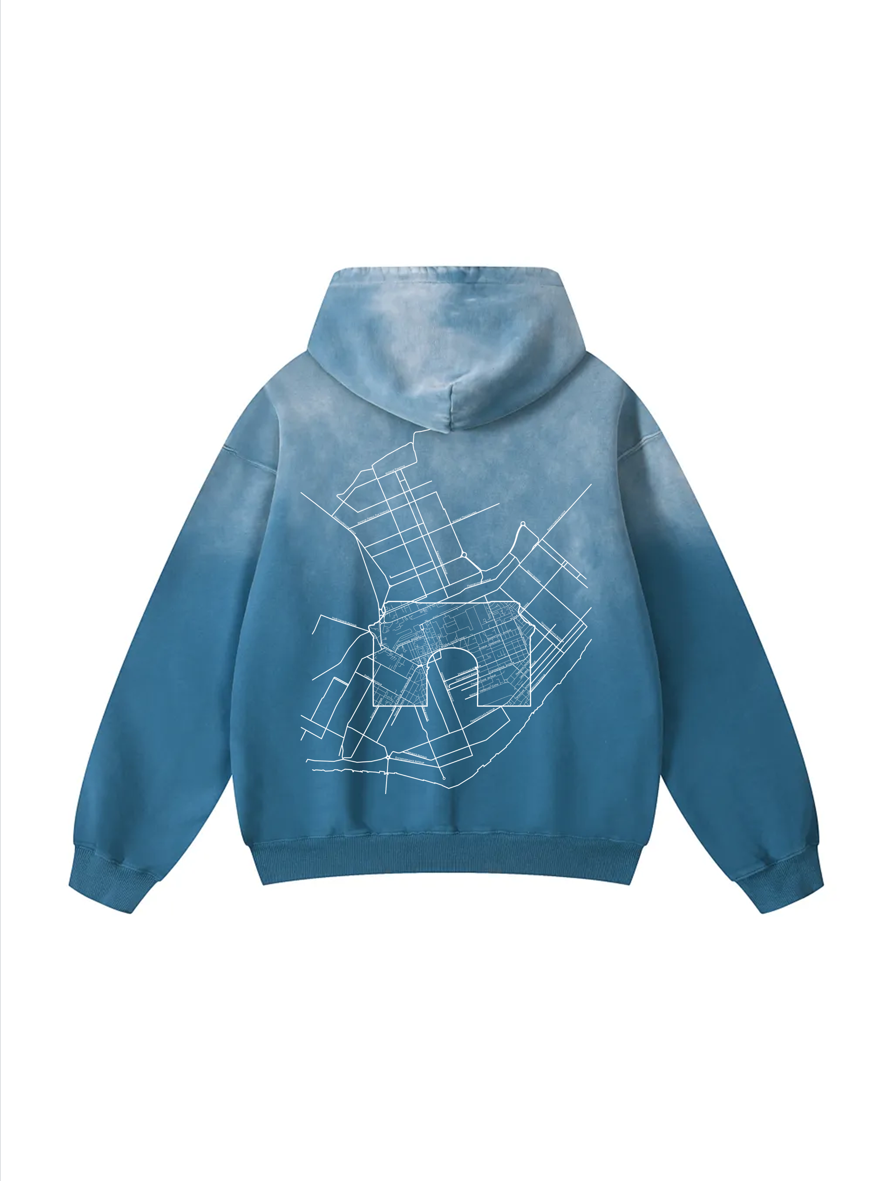 Personalized / Your city / ХЕРСОН / Твоє місто / Heavyweight Sunfade Oversized Hoodie