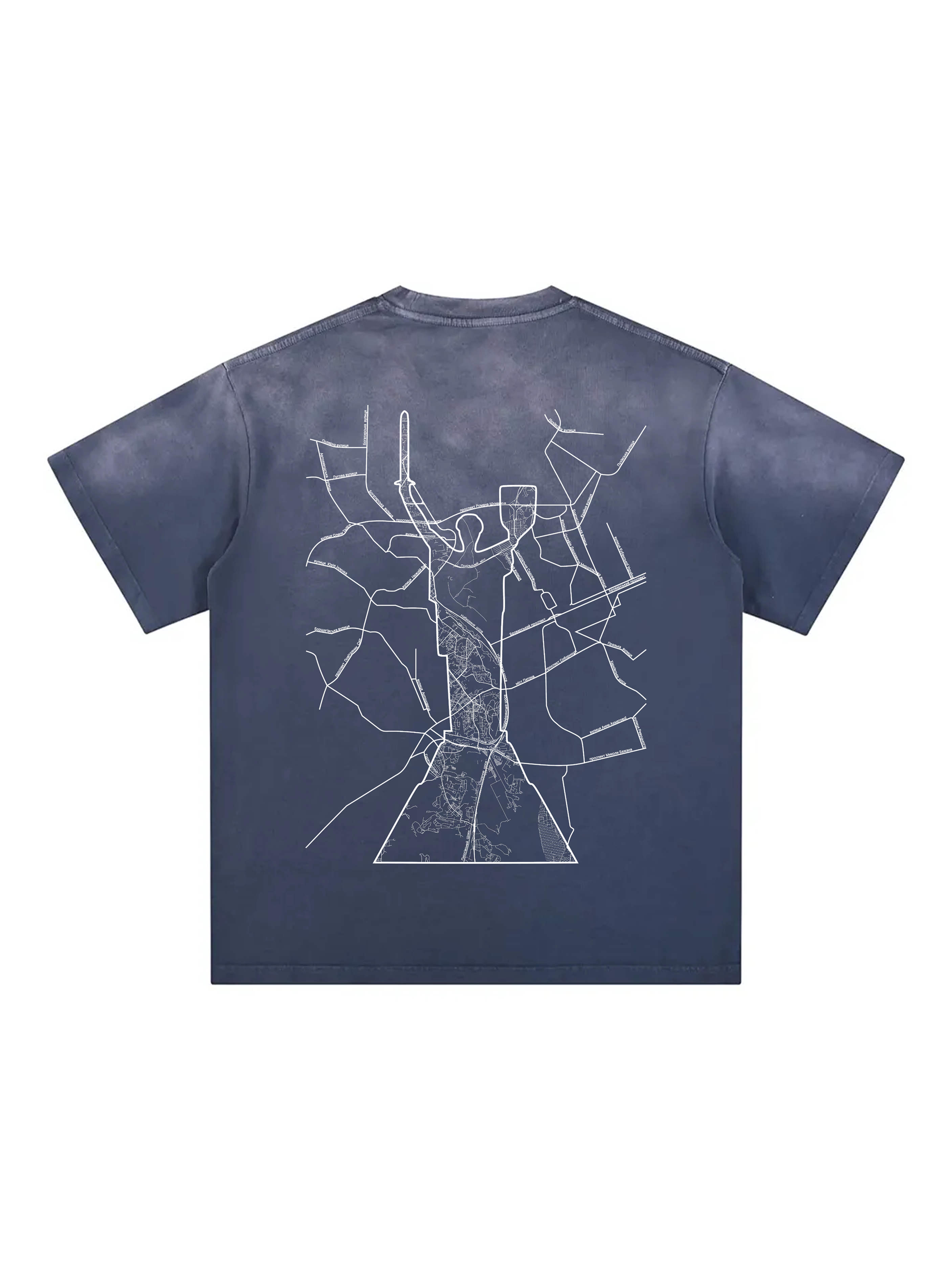 Personalized / Your city / Твоє місто / Sunfade Edge Gradient T-Shirt