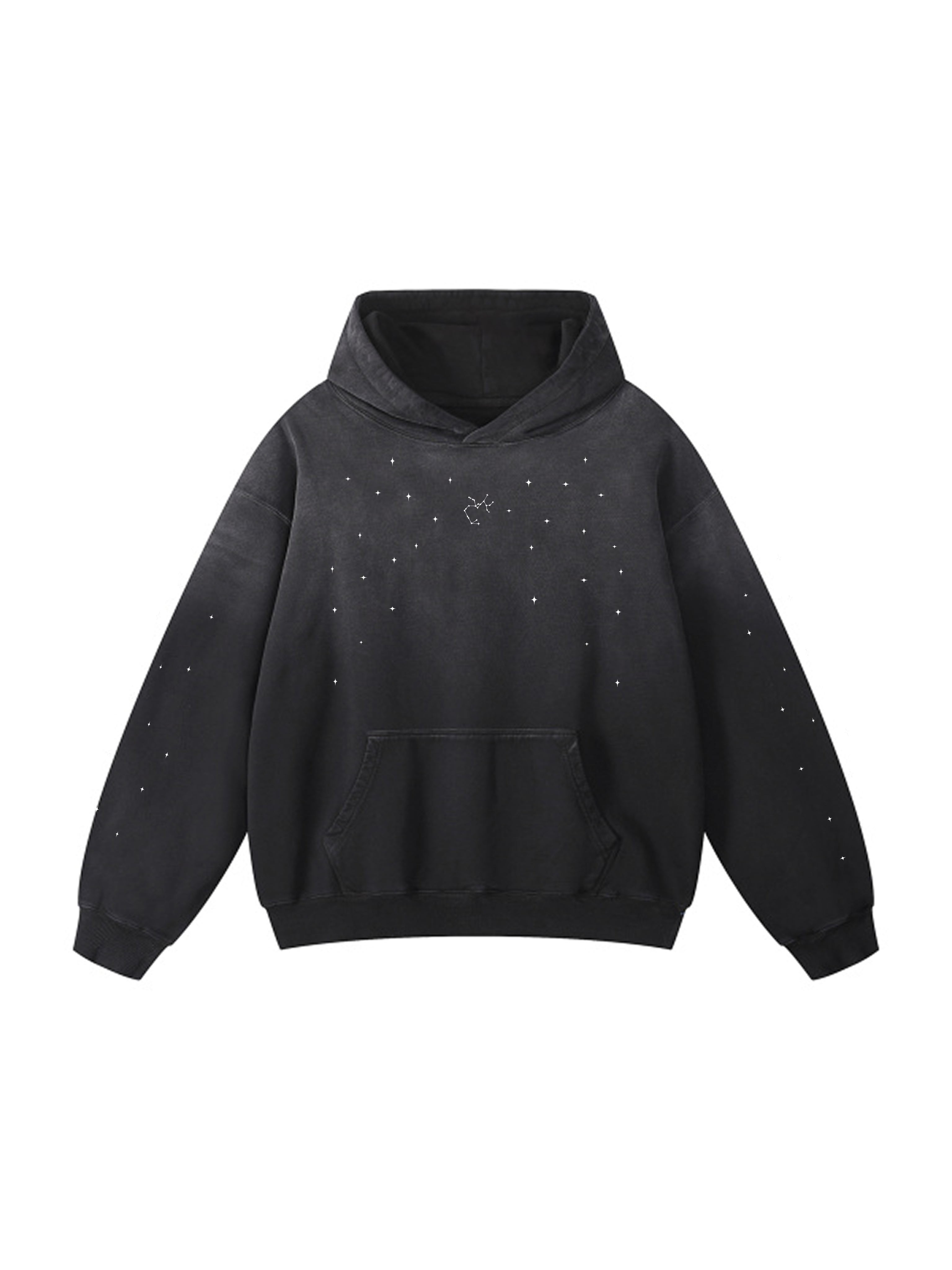 Personalized / Zodiac sign / Heavyweight Sunfade Oversized Hoodie
