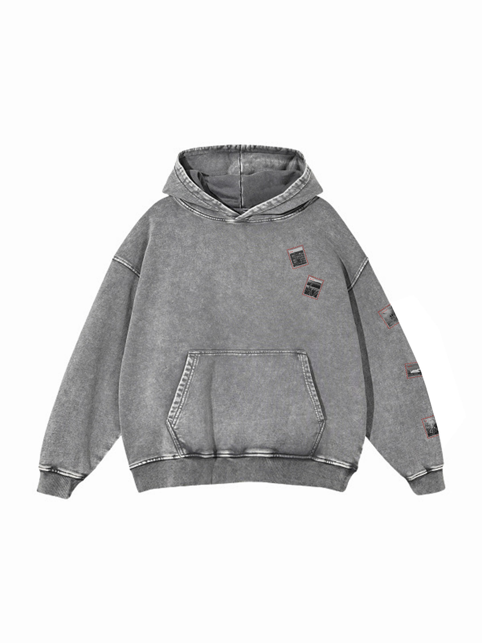 Snow Washed Loose Cotton Hoodie / UA Home