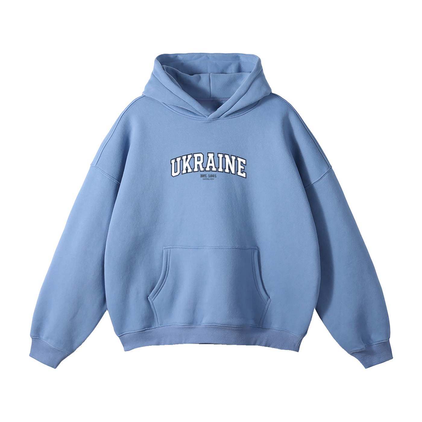 Oversize Fleeced Hoodie / UKRAINE