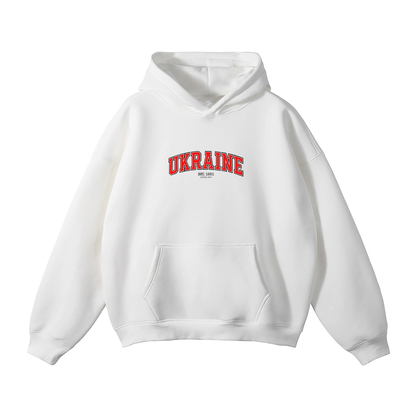 Oversize Fleeced Hoodie / UKRAINE